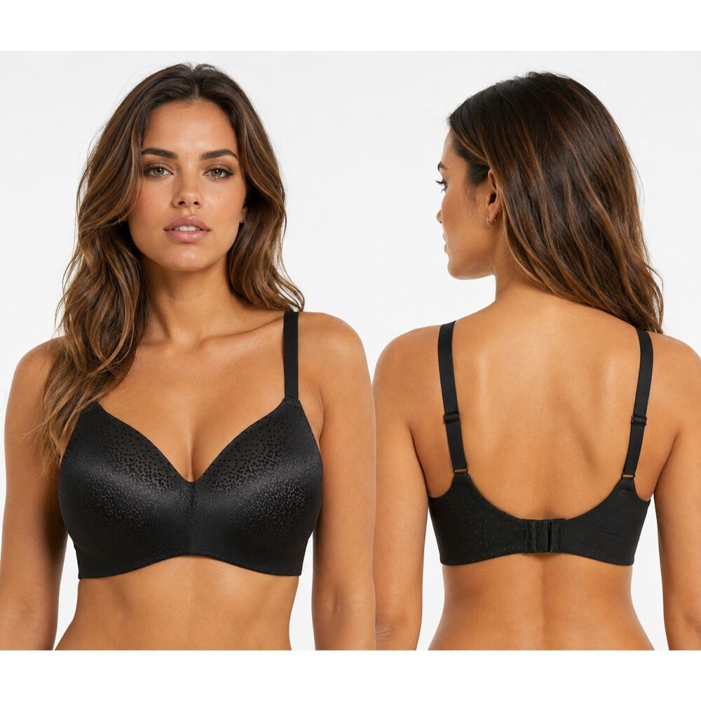Wacoal Back Appeal Women’s 38D Black Wireless Full Coverage T-Shirt Bra 856303